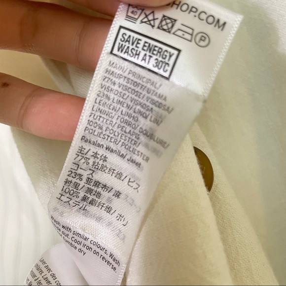 Topshop Linen Blazer - Picture 6 of 6